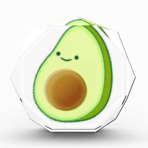 Cute Avocado Drawing Acrylic Award