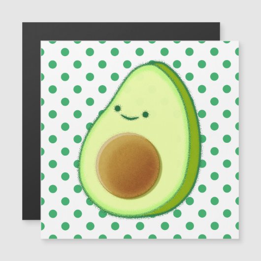 Cute Avocado Drawing Green Dot Pattern (Front/Back)