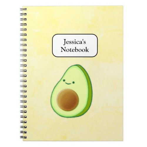 Cute Avocado Drawing Notebook