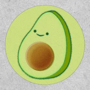 Cute Avocado Drawing Patch