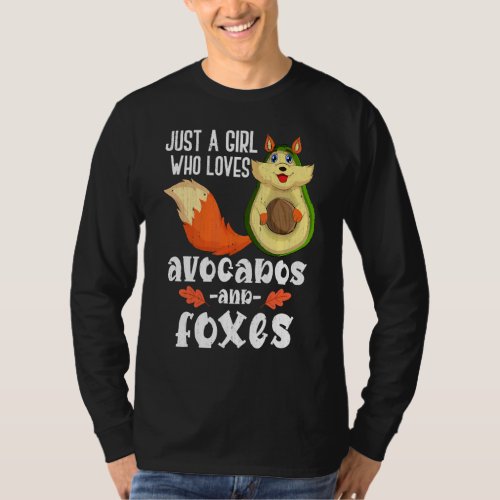 Cute Avocado Forest Animal  Girls Women Wildlife F T_Shirt