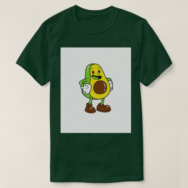 Cute Avocado Ghost Aboocado Halloween Perfect Gift T-Shirt (Design Front)