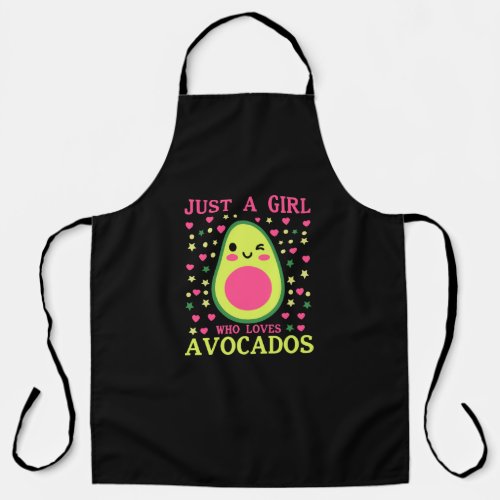 Cute Avocado Girl   Apron