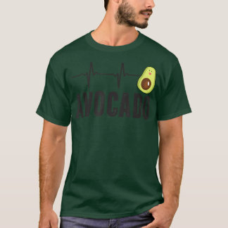Cute Avocado Heartbeat, Vegan For Men Women, Guaca T-Shirt