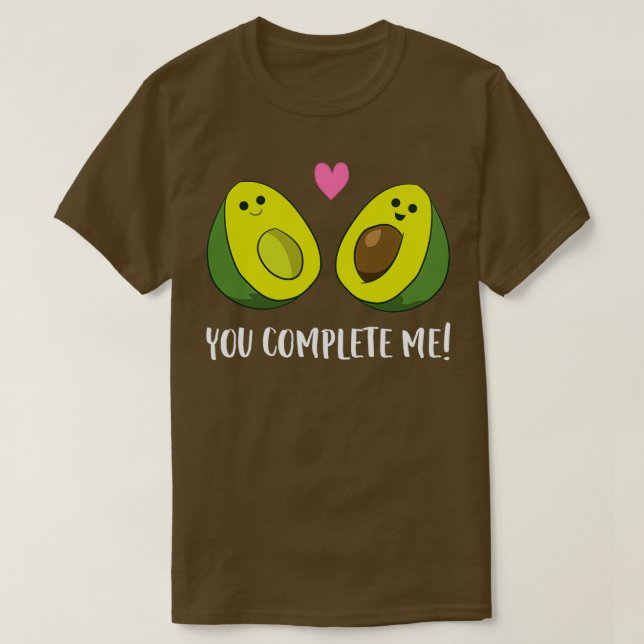Cute Avocado In The Pocket Vegan Food Avocdao In P T-Shirt (Design Front)