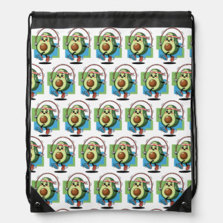 Cute Avocado Jump Rope – Fitness Kawaii Drawstring Bag