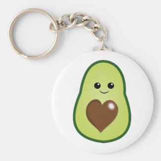 Cute Avocado Keychain