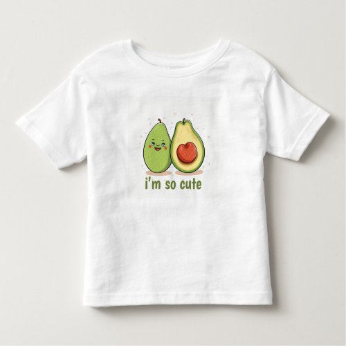 Cute Avocado Love Gift Kids T_shirt