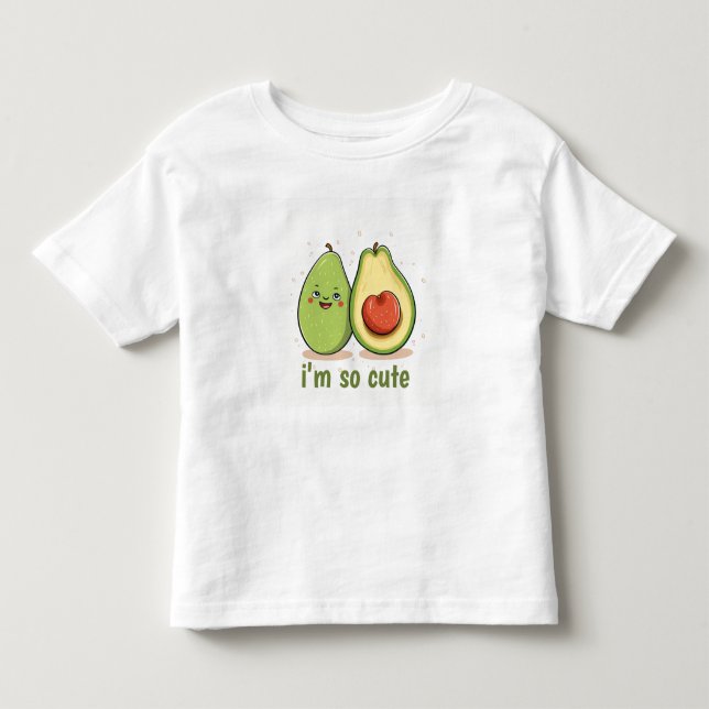Cute Avocado Love Gift Kids T-shirt (Front)