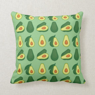Cute Avocado Lover Funny Foodie Throw Pillow