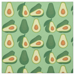 Cute Avocado Lover Green Fabric