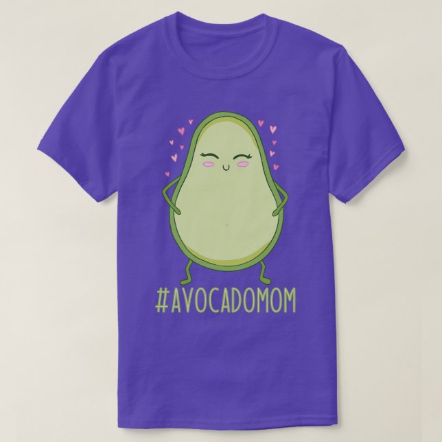 Cute Avocado Mom Vegan Avocado Lover  T-Shirt (Design Front)