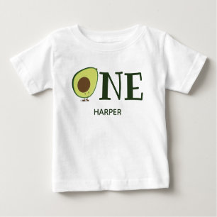 Cute Avocado One Name Baby T-Shirt