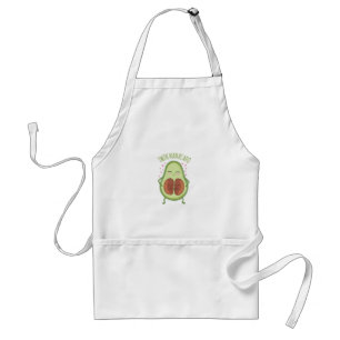 Cute Avocado Pregnant Mommy Adult Apron