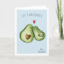Cute Avocado Romantic Cuddle | Valentine's Day Holiday Card