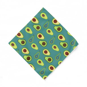 Cute Avocado slice summer Green gradient Pattern Bandana