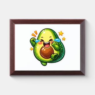 cute avocado sticker, laughing tears of joySticker Award Plaque