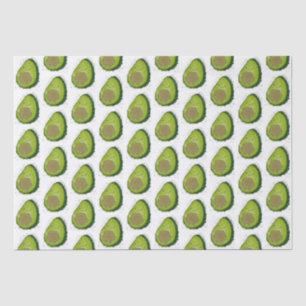 Cute Avocado Watercolor Tissue Paper