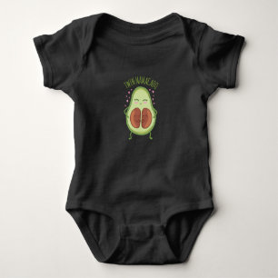 Cute Avocado Young Mommy Baby Bodysuit