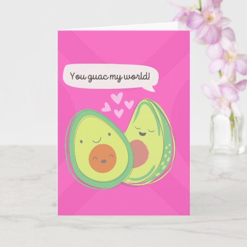 Cute Avocados Anniversary Card