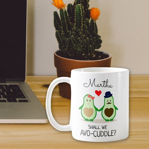 Cute Avocados Shall We Avo_cuddle Valentines  Coffee Mug