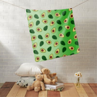 Cute Avocados slice summer green gradient Pattern