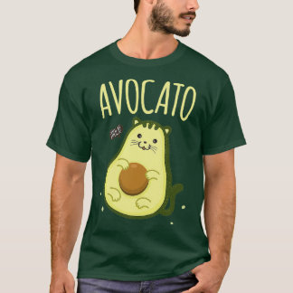Cute Avocato Avocado Cat Kawaii T-Shirt