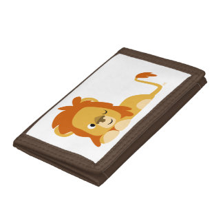 Cute Awake Cartoon Lion Wallet