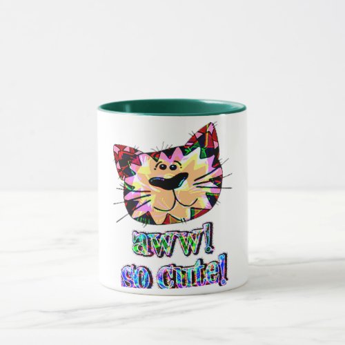 cute awww cute cat funny cat mom mug