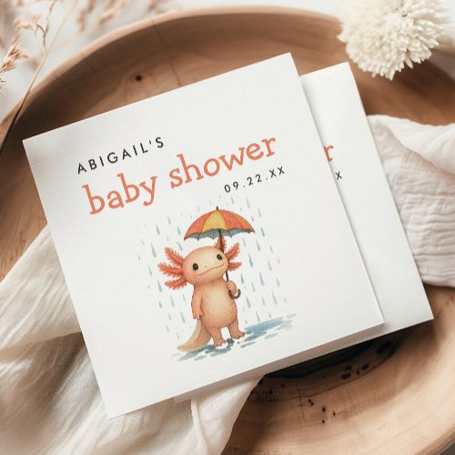 Cute Axolotl Baby Shower
