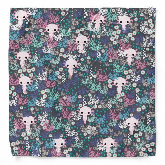 Cute Axolotl Bandana (Front)