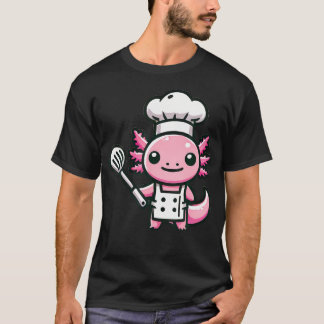 Cute Axolotl Chef T-Shirt