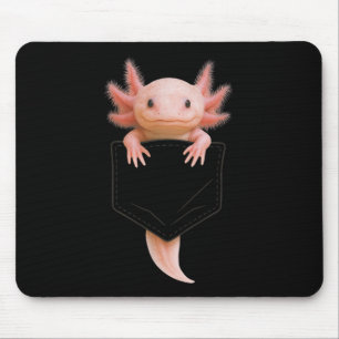Cute Axolotl Cket Funny For Men Women Teen Kid Mouse Pad