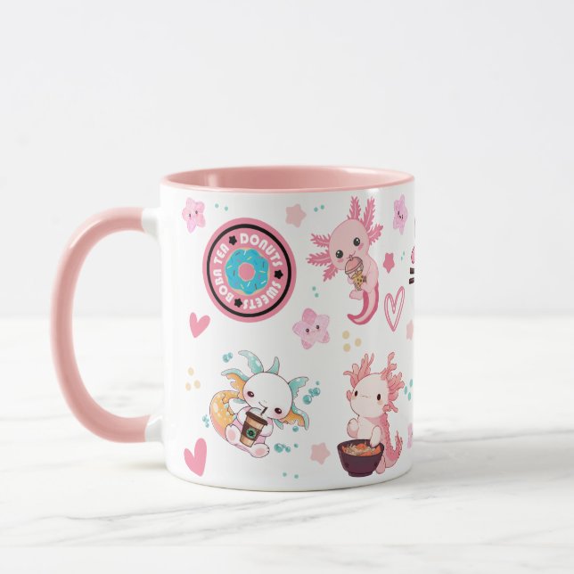Cute Axolotl Coffee mug (Left)
