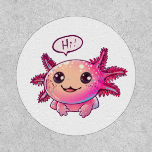 Cute Axolotl Comic in cartoon style Patch