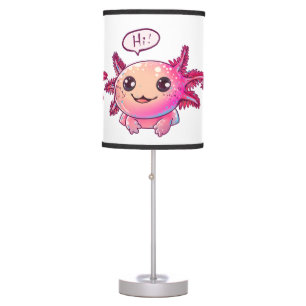 Cute Axolotl Comic in cartoon style Table Lamp