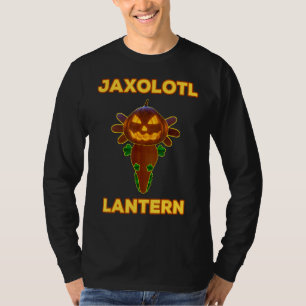 Cute Axolotl Costume Halloween Jack O Lantern Axol T-Shirt