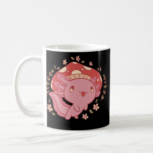 Cute Axolotl Cottagecore Aesthetic Mexican Coffee Mug