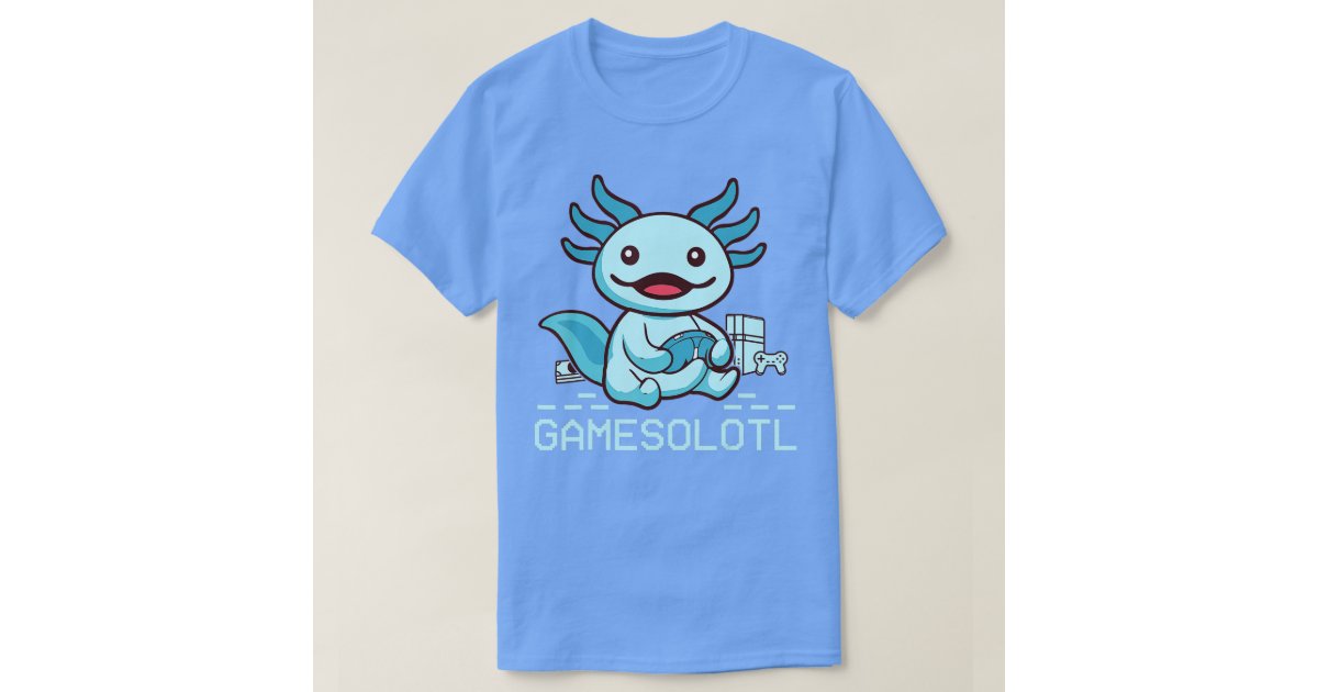 Gamesolotl Axolotl Gamer Anime Gifts Kawaii Boys Girls Shirt