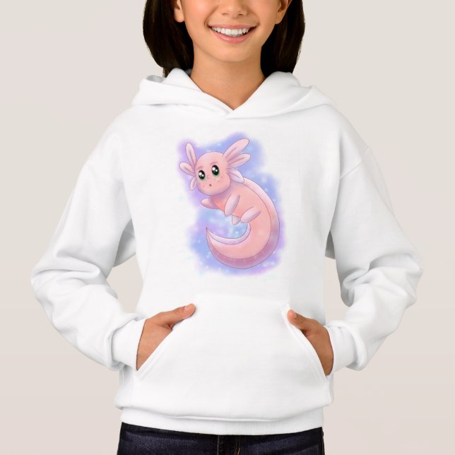 Cute Axolotl Hoodie (Front)