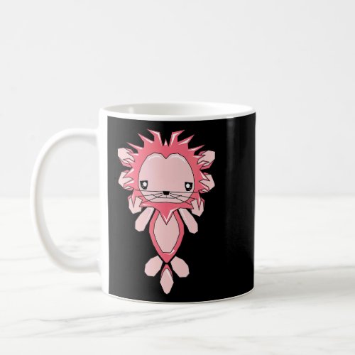 Cute Axolotl In Lion Costume Axolotl  Coffee Mug