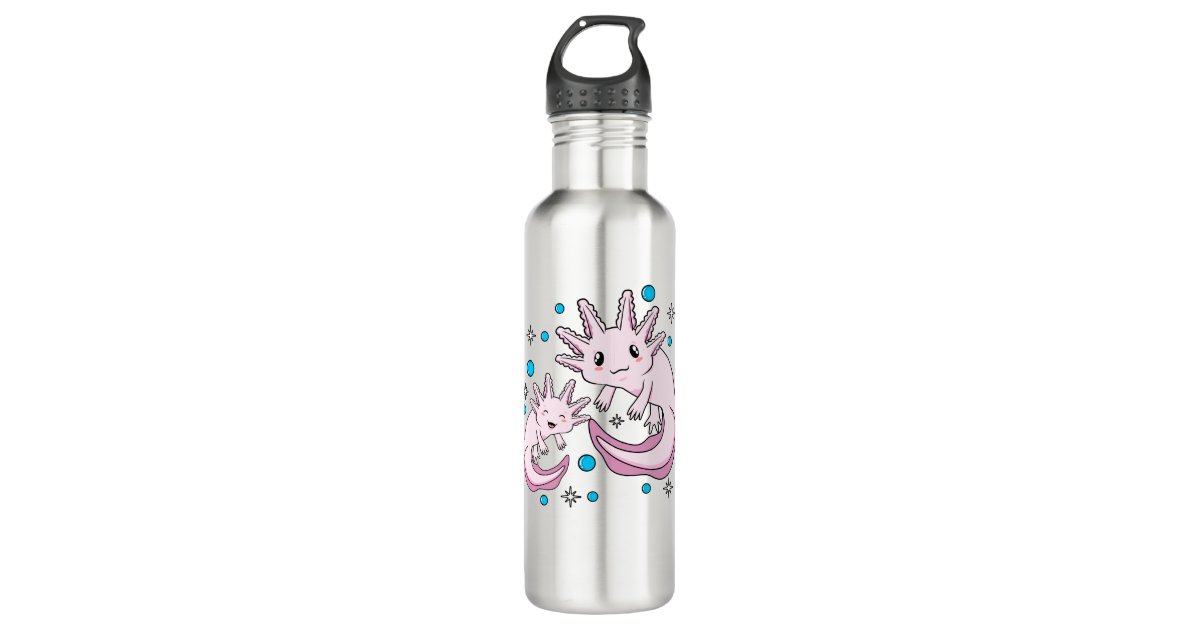 Axolotl Water Bottle, Axolotl Gifts, Stainless Steel Water Bottle