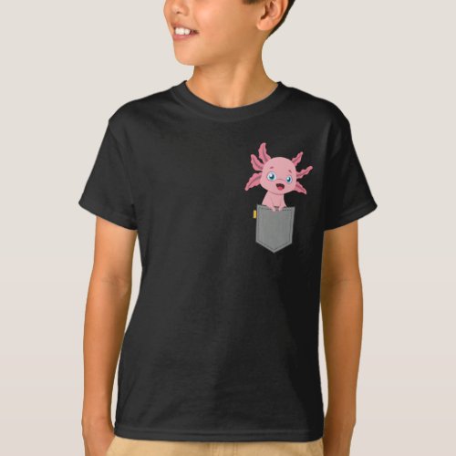 Cute Axolotl Kawaii Animal T_Shirt