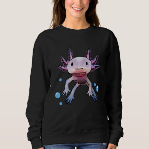 Cute Axolotl Kids Youth Amphibian Mexican Walking Sweatshirt