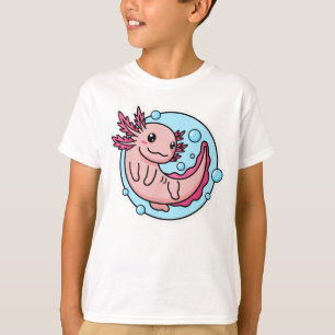 Cute Axolotl Lover Funny Axolotl Kids Men Women T-Shirt