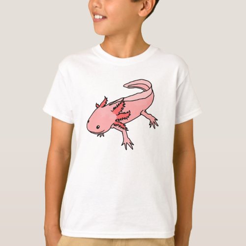 Cute Axolotl Lover Funny Axolotl Kids Men Women T_Shirt