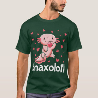 Cute Axolotl Lover Snaxolotl  (88)  T-Shirt