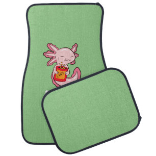 Cute Axolotl Lover Snaxolotl Kawaii Axolotl Food Car Floor Mat