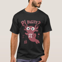 cute axolotl lovers math science, Funny Pi Day