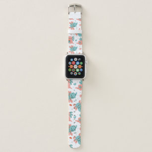 Cute Axolotl Pattern Kawaii Animal Kids Gifts Apple Watch Band